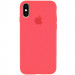 Чохол Silk Full Protective (AA) на Apple iPhone X / XS (5.8") (Кавуновий / Watermelon red)