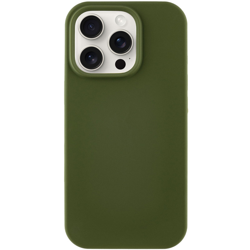 Фото Чехол Silk Full Protective (AA) NO LOGO для Apple iPhone 16 Pro (6.3") (Зеленый / Dark Olive) на vchehle.ua
