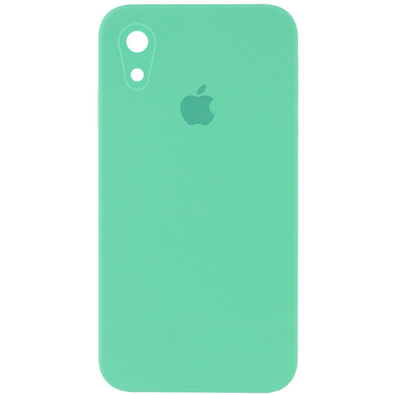Чехол Silk Square Full Camera Protective (AA) для Apple iPhone XR (6.1") (Зеленый / Spearmint)