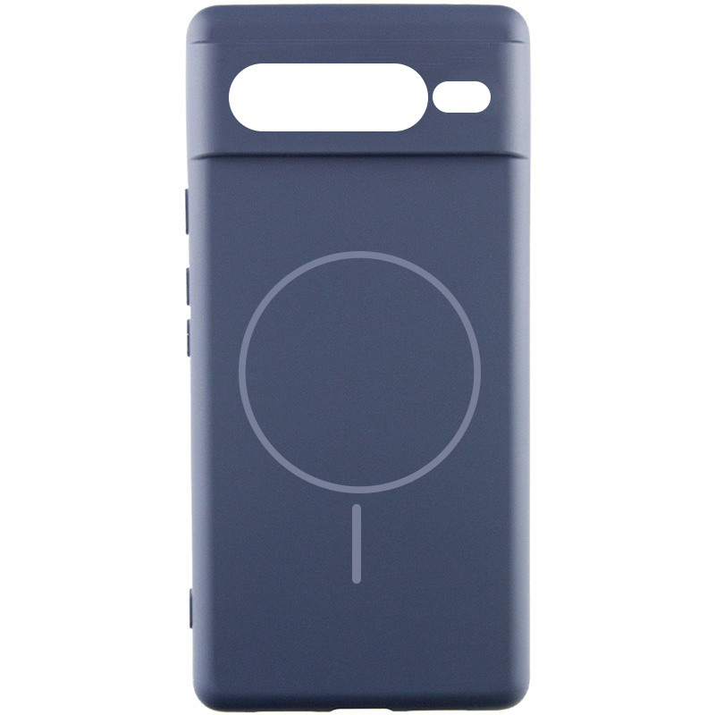 Чохол Silicone Cover Lakshmi Full Camera (AA) with Magnetic Fit на Google Pixel 7 Pro (Темно-синій / Midnight blue)