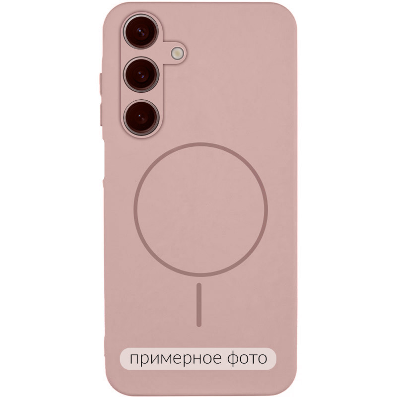 Чохол Silicone Cover Lakshmi Full Camera (AA) with Magnetic Fit на Samsung Galaxy A07 (Рожевий / Pink Sand)