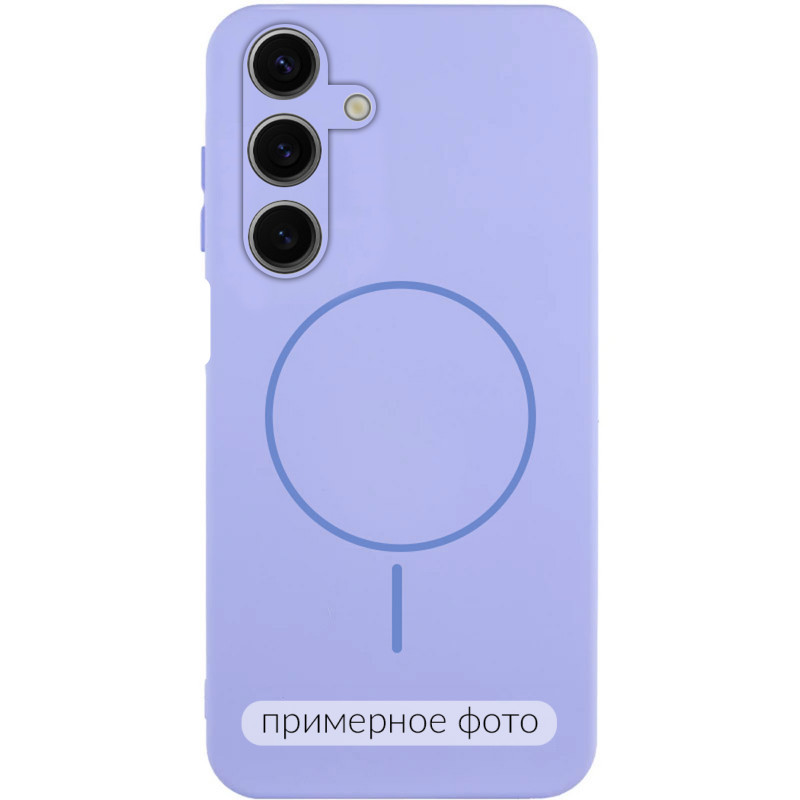Чохол Silicone Cover Lakshmi Full Camera (AA) with Magnetic Fit на Samsung Galaxy A07 (Бузковий / Dasheen)