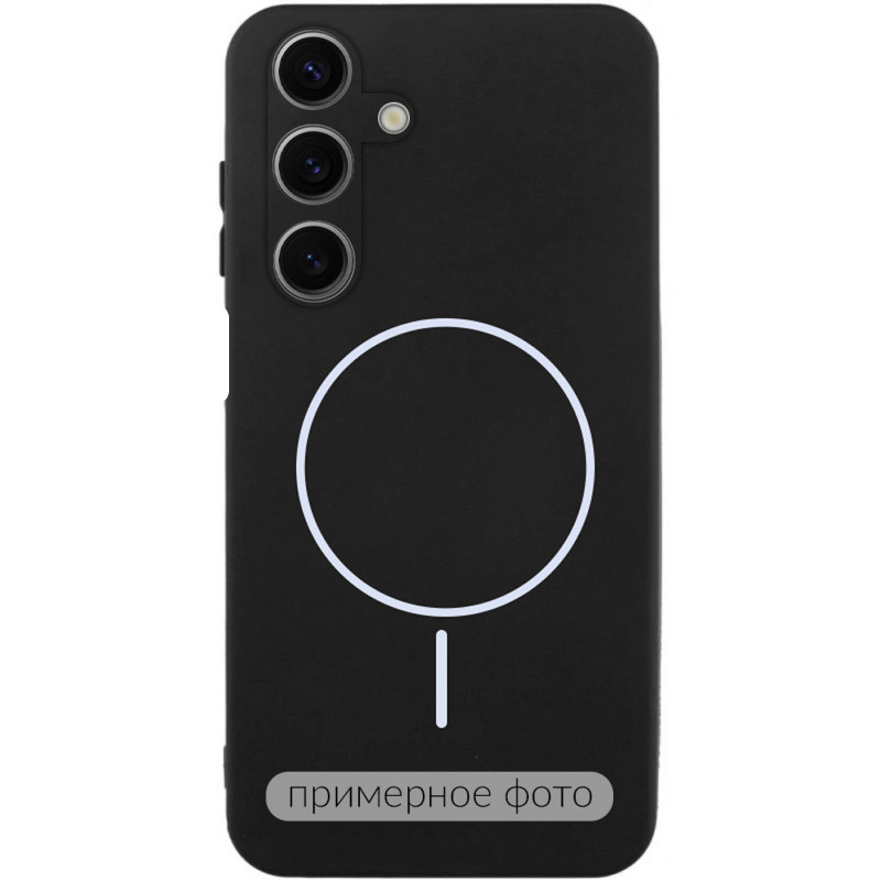 Чохол Silicone Cover Lakshmi Full Camera (AA) with Magnetic Fit на Samsung Galaxy A07 (Чорний / Black)
