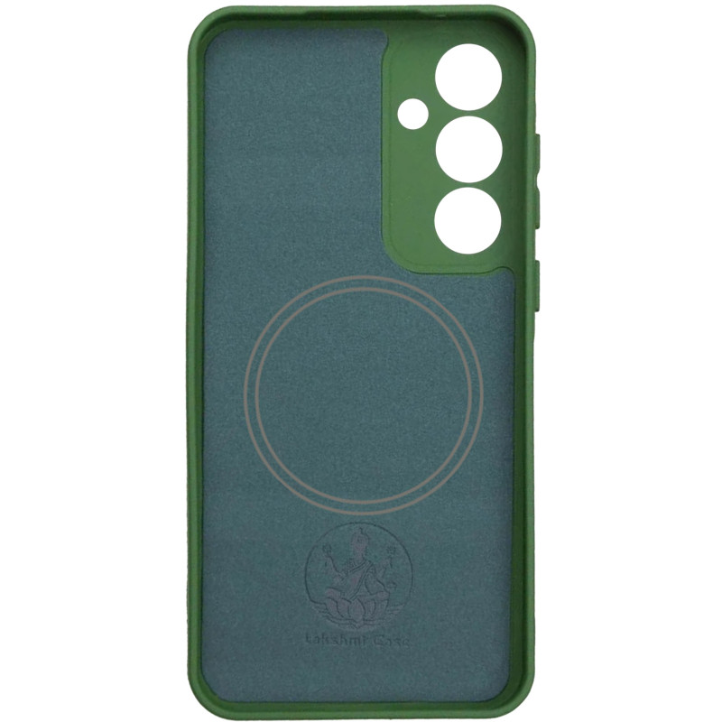 Фото Чохол Silicone Cover Lakshmi Full Camera (AA) with Magnetic Fit на Xiaomi Redmi 15 (Global) (Зелений / Dark green) на vchehle.ua