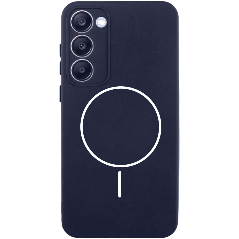 Чохол Silicone Cover Lakshmi Full Camera (AA) with Magnetic Fit на Xiaomi Redmi 15 (Global) (Темно-синій / Midnight blue)