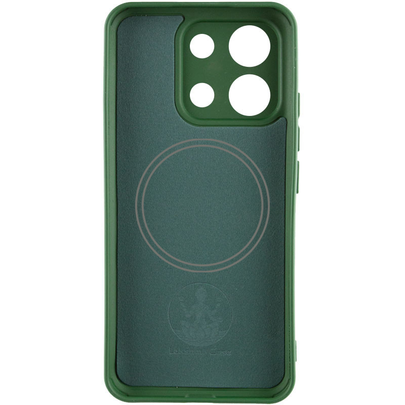 Фото Чехол Silicone Cover Lakshmi Full Camera (AA) with Magnetic Fit для Xiaomi Redmi 15C (EU) (Зеленый / Dark green) на vchehle.ua