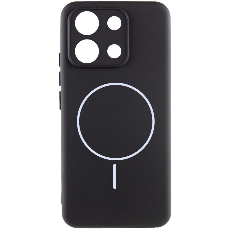 Чехол Silicone Cover Lakshmi Full Camera (AA) with Magnetic Fit для Xiaomi Redmi 15C (EU) (Черный / Black)