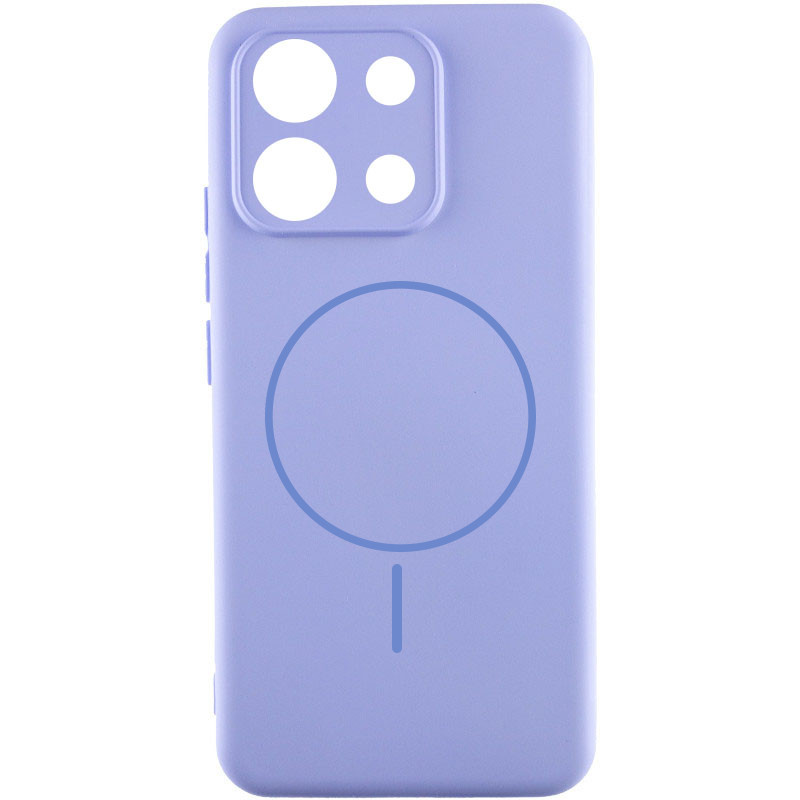 Чехол Silicone Cover Lakshmi Full Camera (AA) with Magnetic Fit для Xiaomi Redmi 15C (Global) (Сиреневый / Dasheen)