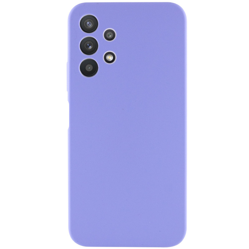 Чохол Silicone Cover Lakshmi Full Camera (AAA) на Samsung Galaxy A32 4G (Бузковий / Dasheen)