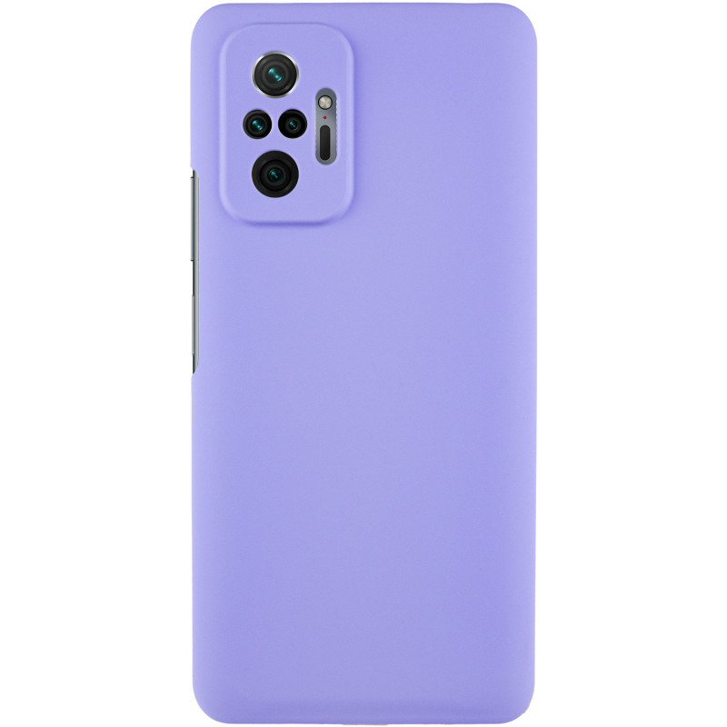 Чехол Silicone Cover Lakshmi Full Camera (AAA) для Xiaomi Redmi Note 10 Pro / 10 Pro Max (Сиреневый / Dasheen)