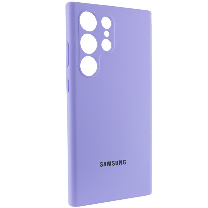 Фото Чехол Silicone Cover Lakshmi Full Camera (AAA) with Logo для Samsung Galaxy S25 Ultra (Сиреневый / Dasheen) на vchehle.ua
