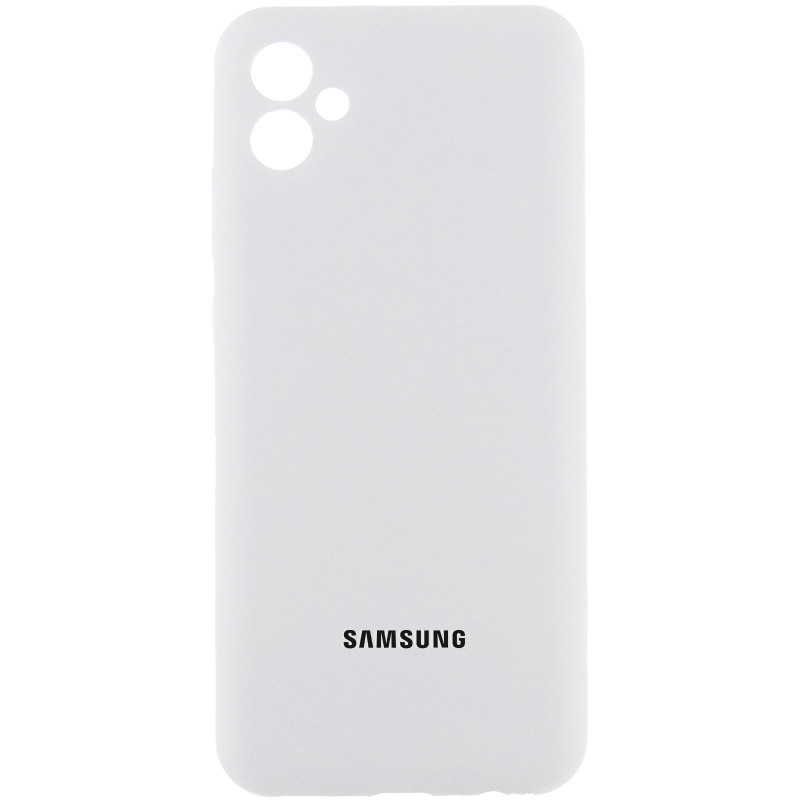 Чехол Silicone Cover Lakshmi Full Camera (AAA) with Logo для Samsung Galaxy A07 (Белый / White)