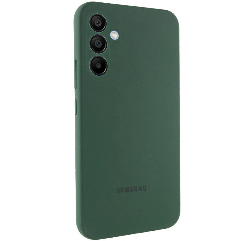 Чехол Silicone Cover Lakshmi Full Camera (AAA) with Logo для Samsung Galaxy S25 FE (Зеленый / Cyprus Green)