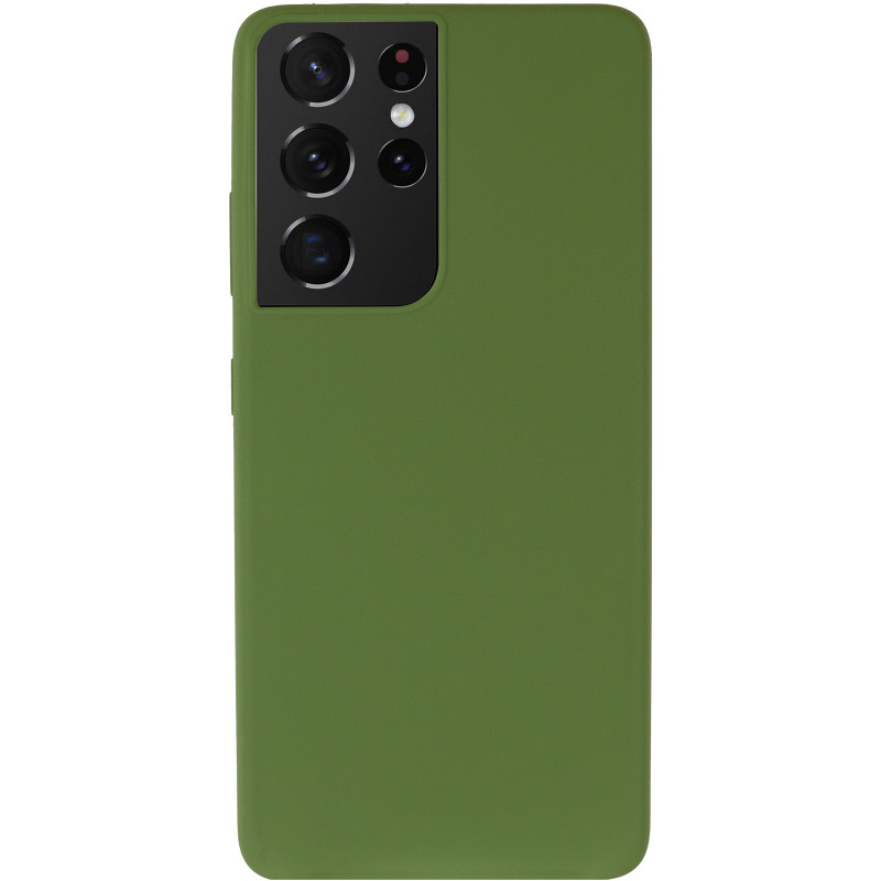Фото Чохол Silicone Cover Ummi Lakshmi (AA) на Samsung Galaxy S21 Ultra (Зелений / Dark green) на vchehle.ua