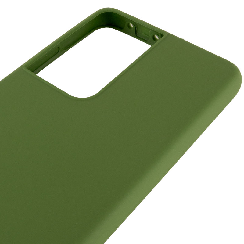 Чохол Silicone Cover Ummi Lakshmi (AA) на Samsung Galaxy S21 Ultra (Зелений / Dark green) в магазині vchehle.ua
