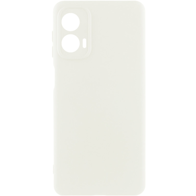 Чехол Silicone Cover Ummi Lakshmi Full Camera (AA) для Motorola Moto G24 (Белый / White)