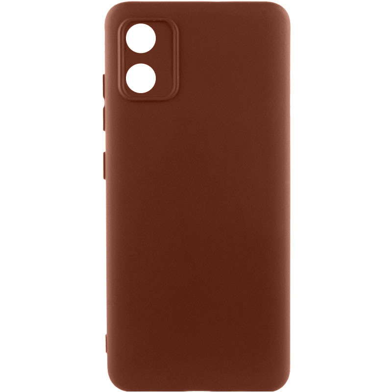 Чехол Silicone Cover Ummi Lakshmi Full Camera (AA) для Motorola Moto E13 (Коричневый / Brown)
