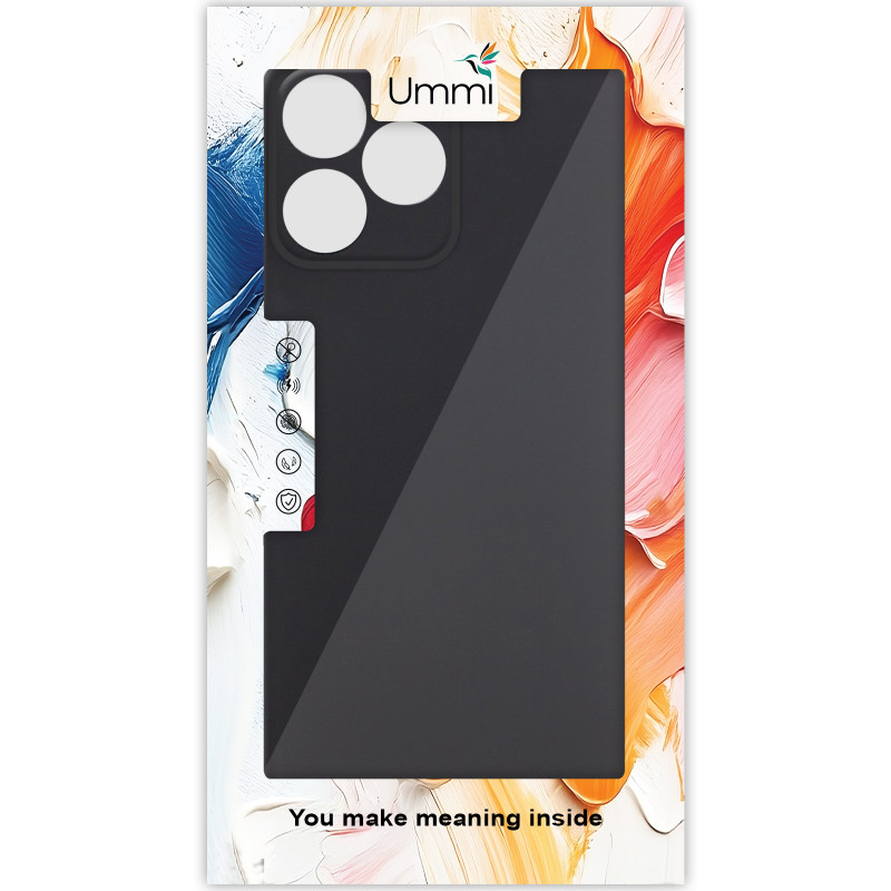 Фото Чехол Silicone Cover Ummi Lakshmi Full Camera (AA) для Realme Note 50 5G (Черный / Black) на vchehle.ua