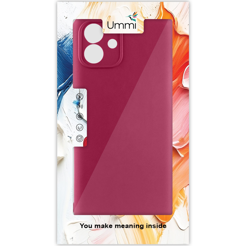 Фото Чохол Silicone Cover Ummi Lakshmi Full Camera (AA) на Samsung Galaxy A04 (Бордовий / Marsala) на vchehle.ua