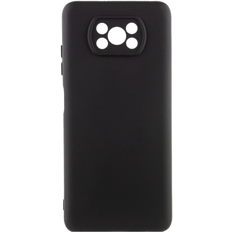Чохол Silicone Cover Ummi Lakshmi Full Camera (AA) на Xiaomi Poco X3 NFC / Poco X3 Pro (Чорний / Black)