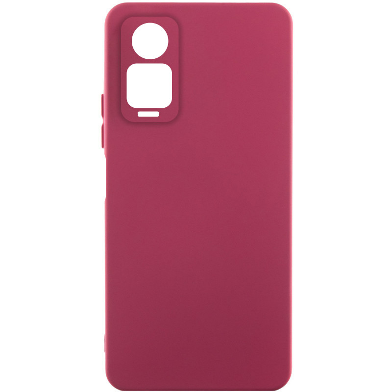 Чехол Silicone Cover Ummi Lakshmi Full Camera (AA) для Xiaomi Redmi Note 12 Pro 4G (Бордовый / Marsala)