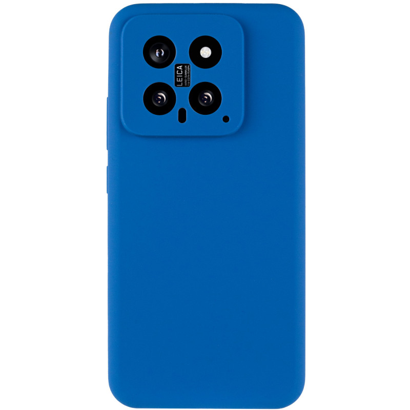 Фото Чохол Silicone Cover Ummi Lakshmi Full Camera (AA) на Xiaomi 14 (Синій / Navy Blue) на vchehle.ua
