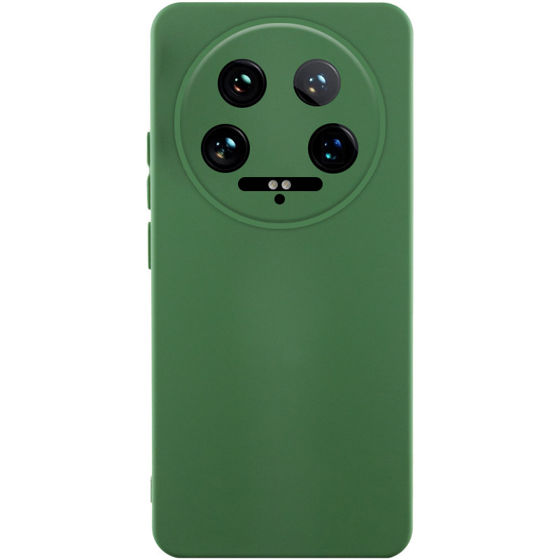 Чехол Silicone Cover Ummi Lakshmi Full Camera (AA) для Xiaomi 14 Ultra (Зеленый / Dark green)