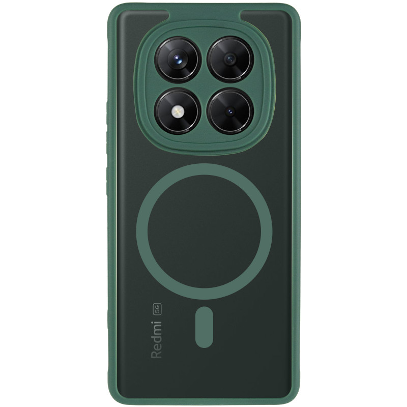 Фото Чохол TPU Bloom with Magnetic Safe на Xiaomi Redmi Note 15 Pro 4G (Green) на vchehle.ua