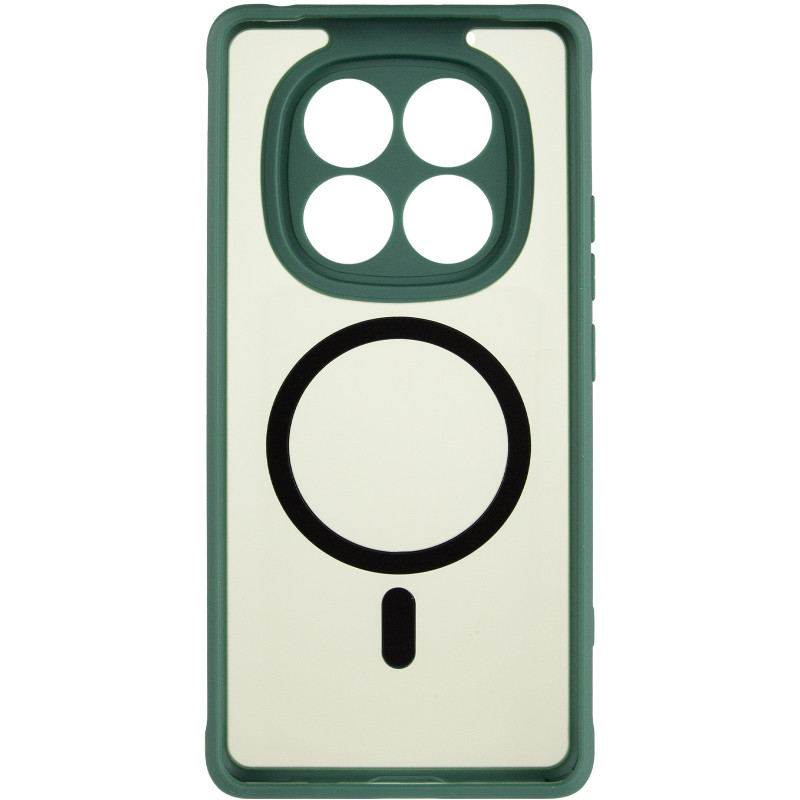 Фото Чохол TPU Bloom with Magnetic Safe на Xiaomi Redmi Note 15 Pro 4G (Green) в маназині vchehle.ua