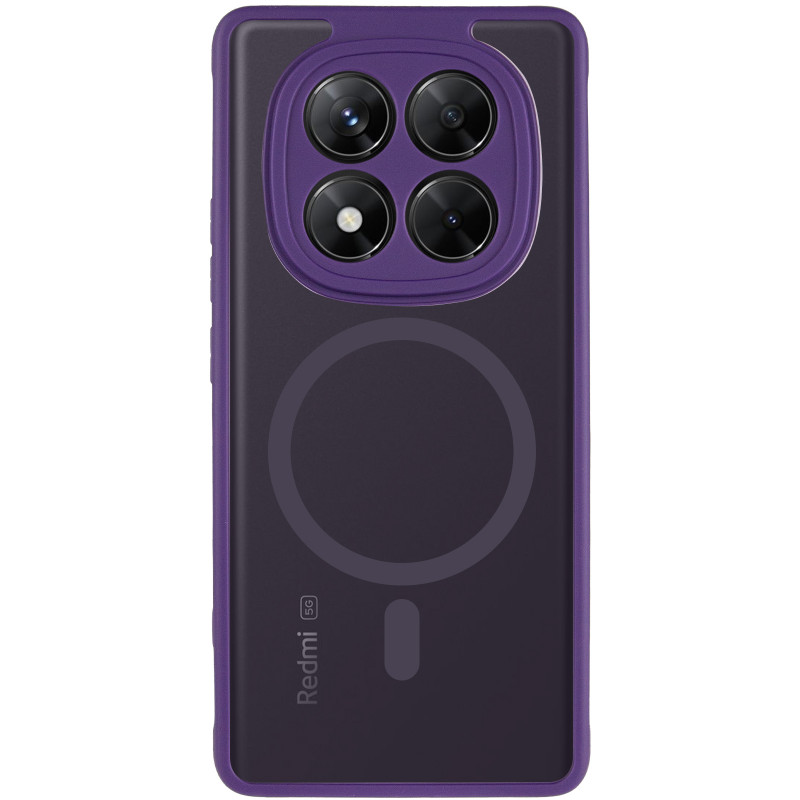 Фото Чохол TPU Bloom with Magnetic Safe на Xiaomi Redmi Note 15 Pro 4G (Purple) на vchehle.ua