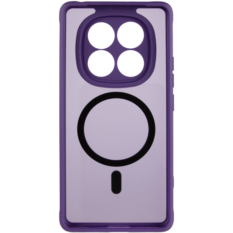 Фото Чохол TPU Bloom with Magnetic Safe на Xiaomi Redmi Note 15 Pro 4G (Purple) в маназині vchehle.ua