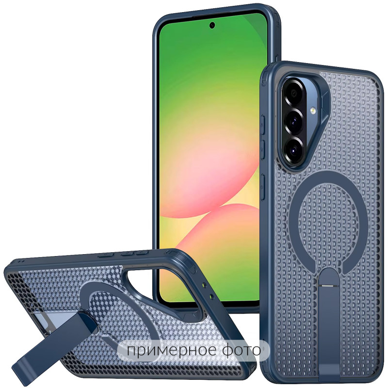 Чехол TPU Breeze with Magnetic Safe stand для Xiaomi Redmi 14C / Poco C75 (Blue)
