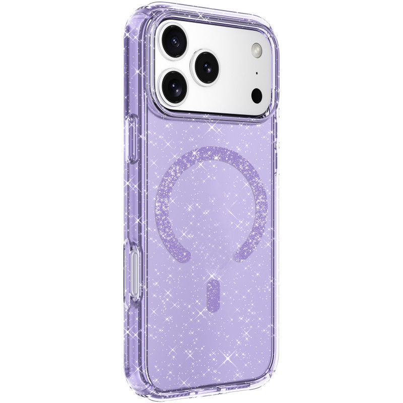 Фото Чехол TPU Eclipse Sparkle Magnetic Fit для Apple iPhone 17 Pro (6.3") (Purple) на vchehle.ua