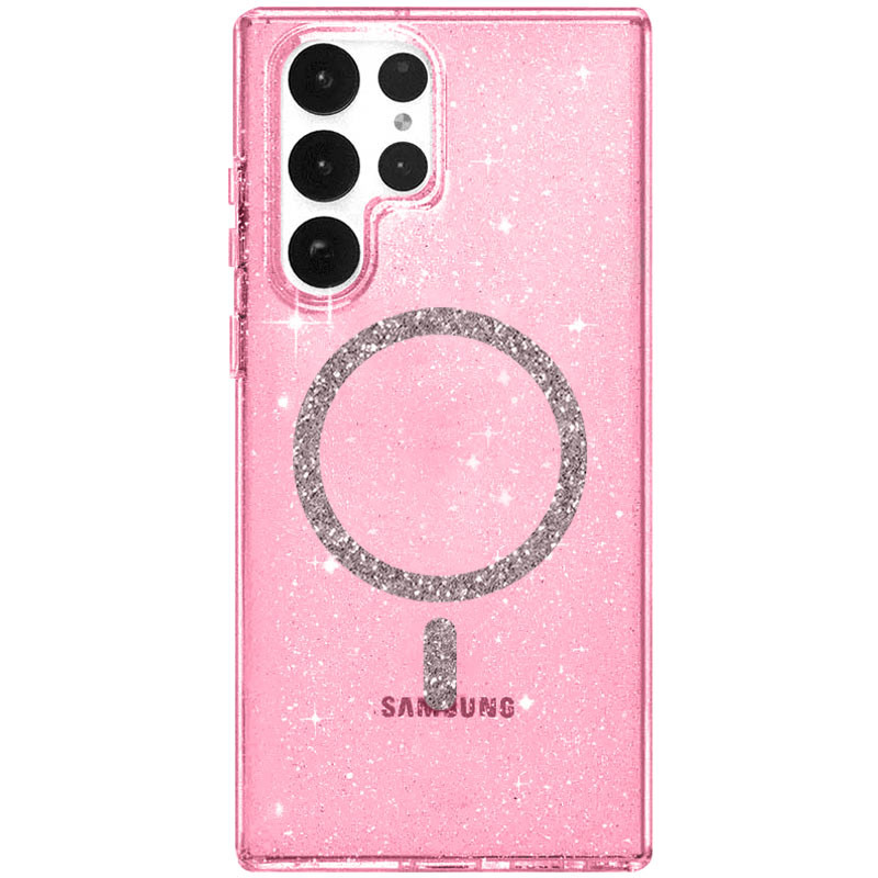 Чохол TPU Eclipse Sparkle Magnetic Fit на Samsung Galaxy S24 Ultra (Pink)