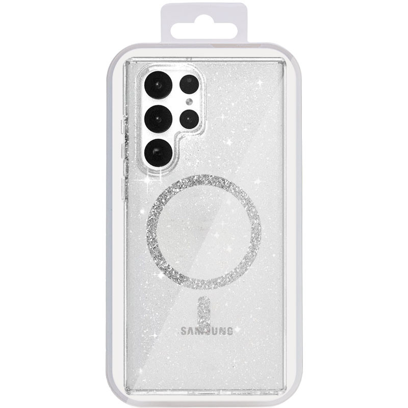 Фото Чохол TPU Eclipse Sparkle Magnetic Fit на Samsung Galaxy S24 Ultra (Transparent) на vchehle.ua