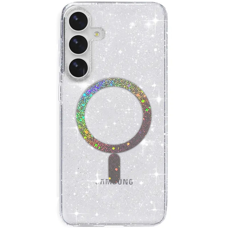 Чехол TPU Eclipse Sparkle Magnetic Fit для Samsung Galaxy S26 (Clear)