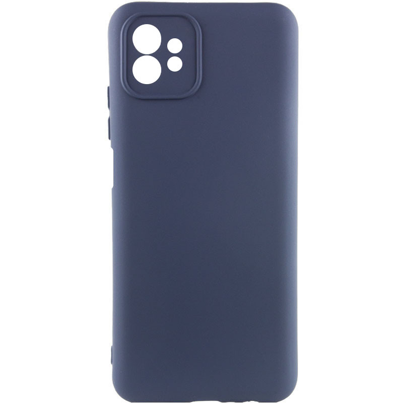 Чехол TPU GETMAN Liquid Silk Full Camera для Motorola Moto G32 (Синий / Midnight Blue)