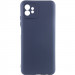Чехол TPU GETMAN Liquid Silk Full Camera для Motorola Moto G32 (Синий / Midnight Blue)