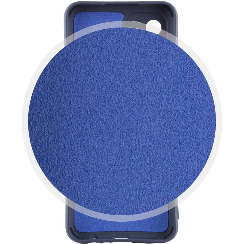 Фото Чехол TPU GETMAN Liquid Silk Full Camera для Motorola Moto G32 (Синий / Midnight Blue) на vchehle.ua