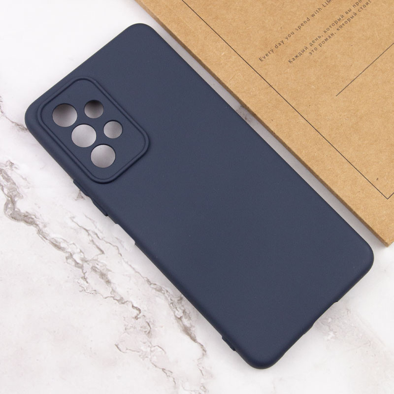 Фото Чохол TPU GETMAN Liquid Silk Full Camera на Samsung Galaxy A13 4G (Синій / Midnight Blue) в маназині vchehle.ua