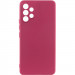 Чехол TPU GETMAN Liquid Silk Full Camera для Samsung Galaxy A32 4G (Бордовый / Marsala)