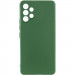 Чехол TPU GETMAN Liquid Silk Full Camera для Samsung Galaxy A32 4G (Зеленый / Dark green)
