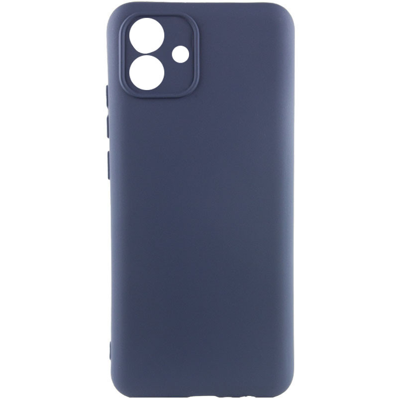 Чехол TPU GETMAN Liquid Silk Full Camera для Samsung Galaxy A07 (Синий / Midnight Blue)