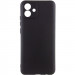 Чехол TPU GETMAN Liquid Silk Full Camera для Samsung Galaxy A07 (Черный / Black)