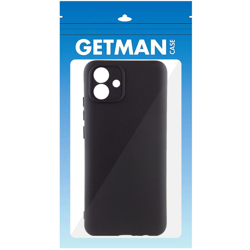 Фото Чехол TPU GETMAN Liquid Silk Full Camera для Samsung Galaxy A07 (Черный / Black) в магазине vchehle.ua