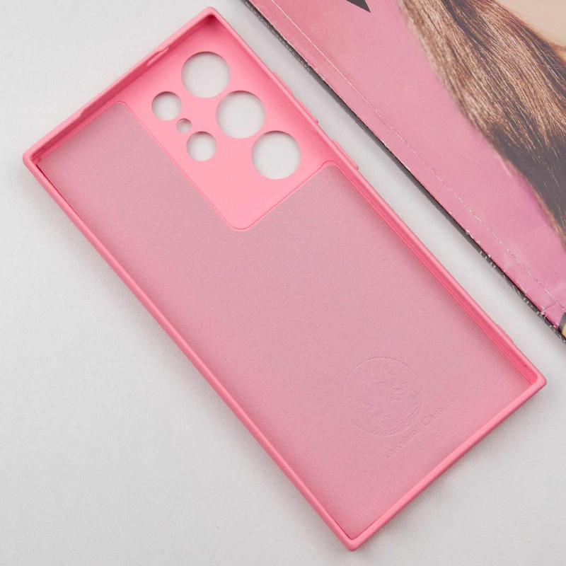 Чохол TPU GETMAN Liquid Silk Full Camera на Samsung Galaxy S24 Ultra (Рожевий / Pink) в магазині vchehle.ua