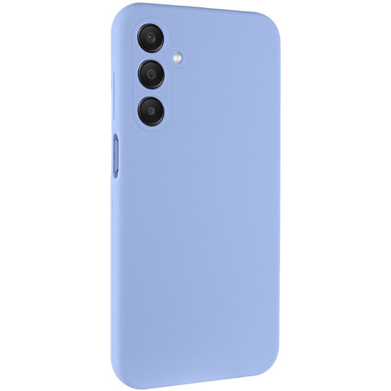 Чехол TPU GETMAN Liquid Silk Full Camera для Samsung Galaxy A37 5G (Сиреневый / Light purple)