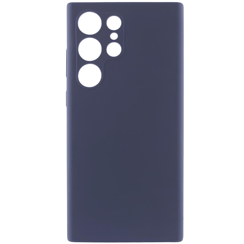 Чохол TPU GETMAN Liquid Silk Full Camera на Samsung Galaxy S26 Ultra (Синій / Midnight Blue)