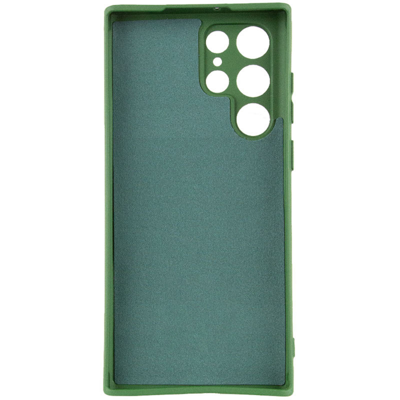 Фото Чохол TPU GETMAN Liquid Silk Full Camera на Samsung Galaxy S26 Ultra (Зелений / Dark green) в маназині vchehle.ua