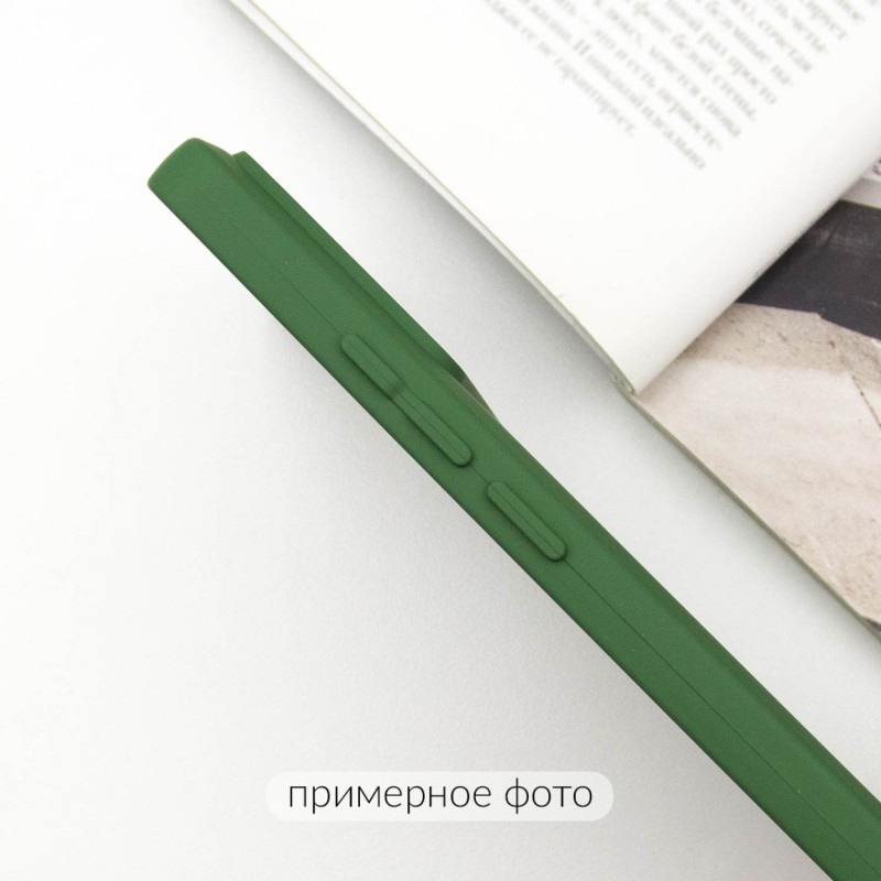 Чохол TPU GETMAN Liquid Silk Full Camera на Xiaomi Poco X6 / Note 13 Pro 5G (Зелений / Dark green) в магазині vchehle.ua